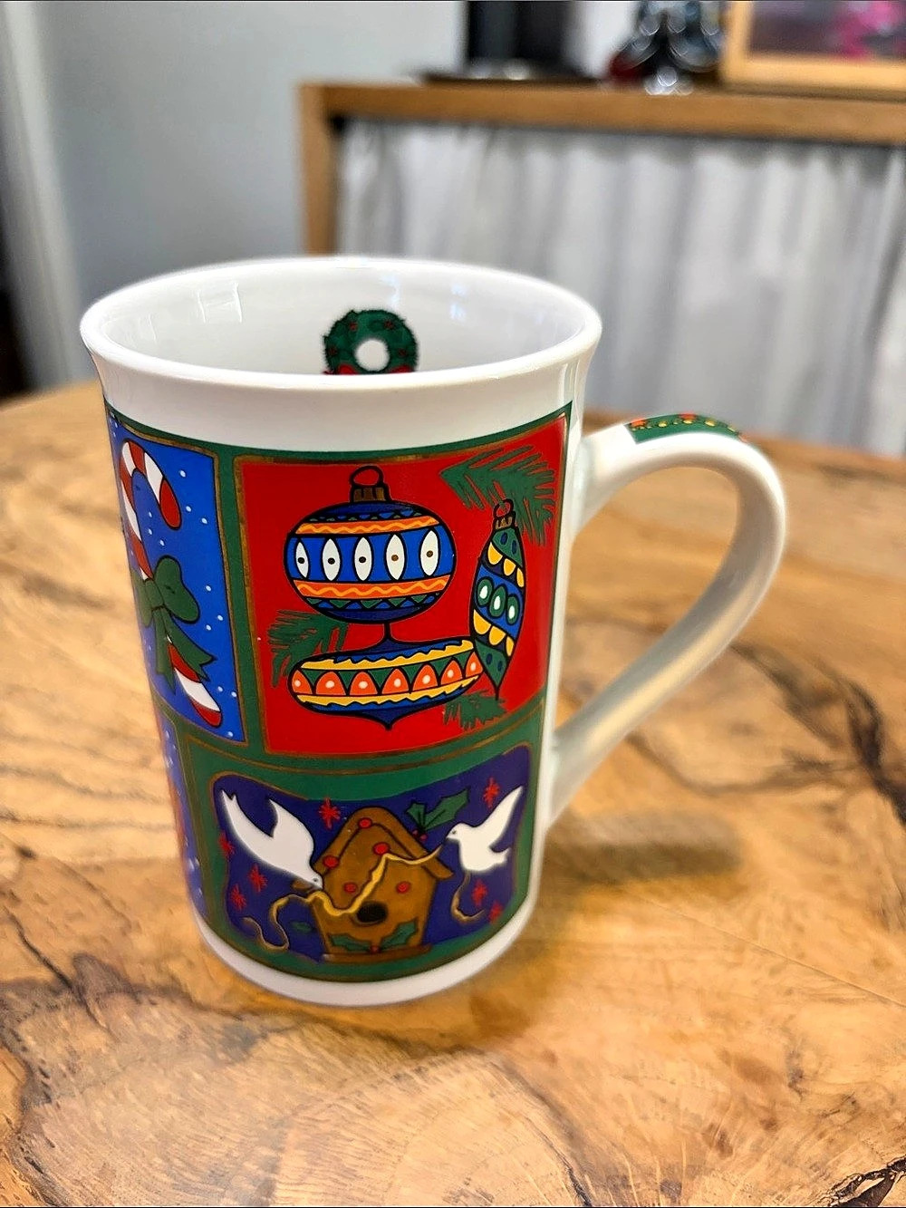 Fire Works Designs 1997 Limited Edition Holiday Mug Multicolor holds 11 ounces